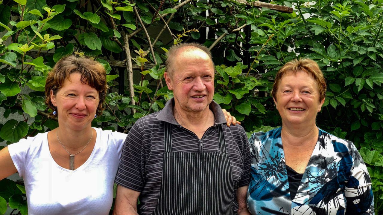 Family Kranjc: Urška, Vinko, Irena
