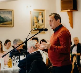 Peter Pribožič, vodja oddelka za kmetijsko svetovanje, je tudi na kratko nagovoril udeležence.